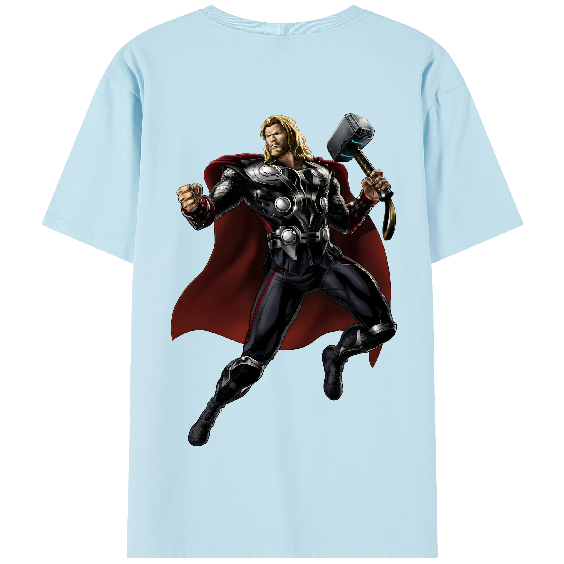 （画像用） アベンジャーズ The Avengers 綿100％半袖Tシャツ（背面プリント）